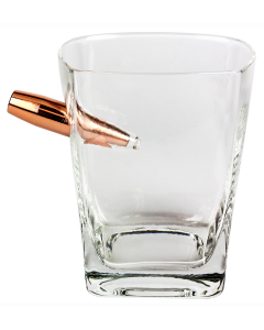 Last Man Standing Bullet Whiskey Glass Clear