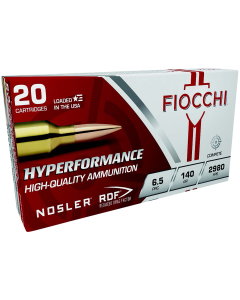 Fiocchi Hyperformance 6.5 PRC 140 Gr Nosler Reduced Drag Factor (Box)