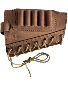 Brown Leather Butt Cuff Ammo Holder for 12 Gauge