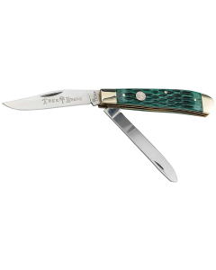 Boker Trapper Traditional 2.0 Green Jigged D2 Steel Blade
