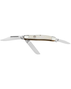 Boker Stockman Trad Series 2.0 Smooth White Bone Handle