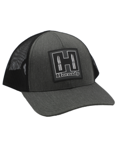 Hornady Mesh Snapback Logo Trucker Hat, Adjustable (Black/Gray)