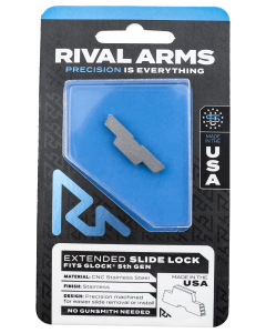 Rival Arms Slide Lock Extended Polished Stainless for Glock Gen5