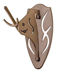 Big Hooker Short Arm Brown Steel Wall Mount