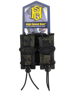 High Speed TACO Mag Pouch Double Black MultiCam for Pistol Mags