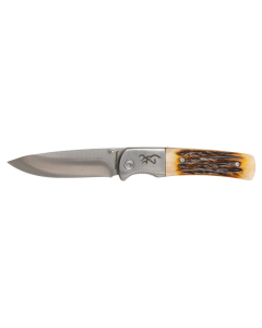 Browning Buckmark Hunter Folding Knife Jigged Bone Handle