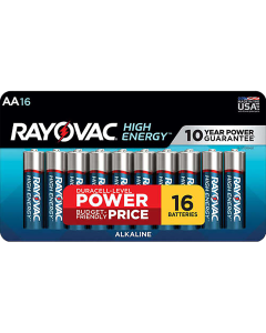 Rayovac AA High Energy Alkaline Batteries (16 Pack)