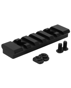 TacFire M-LOK Picatinny Section Rail 3" 7 Slots Black Anodized