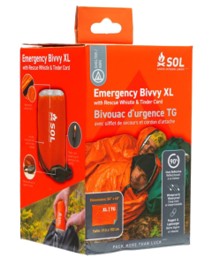 Survive Outdoors Longer (SOL) Emergency Bivvy, Size XL with Whistle (Orange)