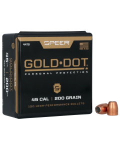 Speer Gold Dot 45 Cal 200gr Hollow Point 100ct Box