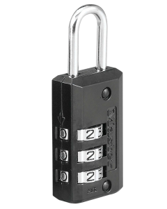Black Steel Combination Lock 21mm Wide