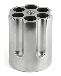 Caliber Gourmet Silver Revolver Cylinder Pen Holder