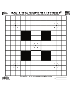 ProShot Sight-In Hanging Heavy Paper Target 14x14 Black/White 12 Pack