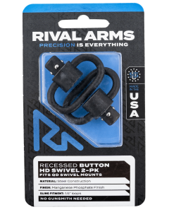Rival Arms HD Swivel Set Black Steel 1.5 Loops