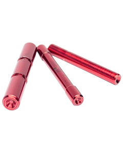 Cross Armory 3-Pin Set Glock Gen1-3 Red Dimpled Steel