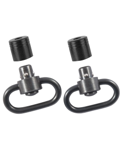 Black Steel Push Button 1.25 Inch Loop