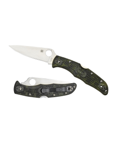 Spyderco Endura 4 Lightweight Zome Green VG-10 Plain Edge