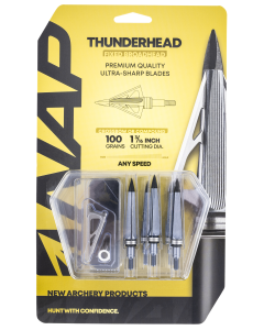 Nap Thunderhead Fixed 100 Grain Broadhead 5 Pack Silver Blades