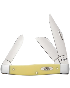 Case Yellow Synthetic Stockman Folding Knife (Smooth Yellow)