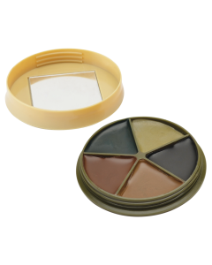 Camo Face Paint Kit Black Brown Green Sand Light Green