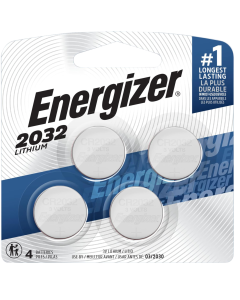 Energizer CR2032 Lithium Battery Silver 3V 235mAh 4 Pack