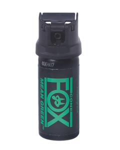PSP Mean Green Pepper Spray Attacker Repellent Black Metal