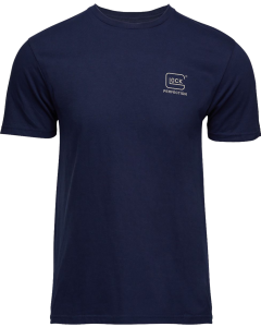Glock Men's "Glock Strong" Logo T-Shirt, Size Small (Navy Blue)