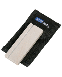 AccuSharp Natural Arkansas Pocket Stone with Carrying Pouch