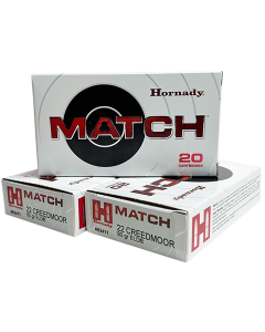 Hornady Match 22 Creedmoor 80 Gr ELD Match 20 Rounds (Box)