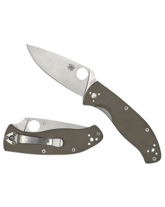 Spyderco Tenacious Brown G10 Handle CPM M4 Blade