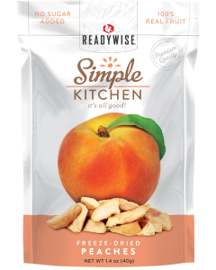 ReadyWise Simple Kitchen Freeze-Dried Peaches Pouch