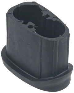Black Rubber Angled Rifle Grip Plug for MLok Handguard