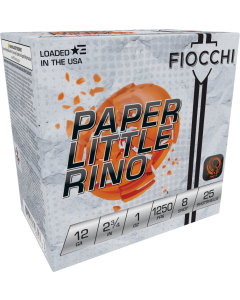 Fiocchi Paper Little Rino 12 Gauge 2.75 1 oz 8 Shot (Box)