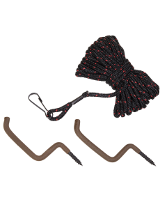 Allen Bow & Gun Rope Black/Red 20ft with 2 Hangers