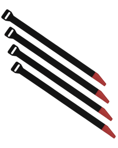 Magpul DAKA Gear Straps Black/Red 12" 4 Pack