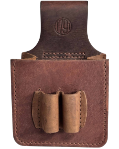 Brown Leather Shotshell Pouch 12ga Belt Loop