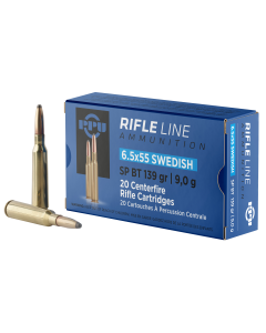 PPU Metric Rifle 6.5x55 Swedish 139 Gr Soft Point Boat Tail (Box)