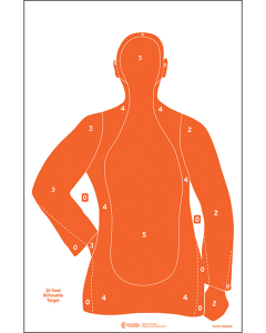 Action Target Orange Silhouette 23x35 (100 Pack)