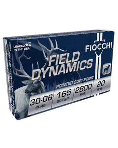 Fiocchi Field Dynamics 30-06 Springfield 165 Grain Pointed Soft Point (Box)