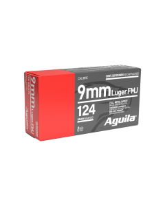 Aguila 9mm 124 Gr FMJ