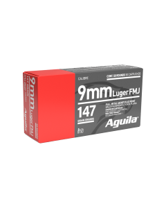 Aguila 9mm 147 Gr Subsonic FMJ Flat Point (Box)