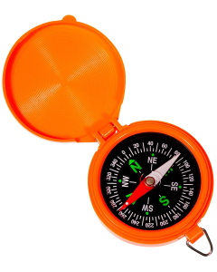 Allen Orange Pocket Compass with Luminous Dial