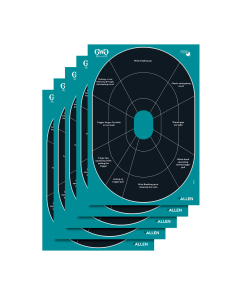 Girls With Guns Splash Self-Adhesive Paper Target 12x18 Oval (5 Pack)