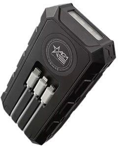 AGM Global Vision Solar Power Bank Black 30000mAh
