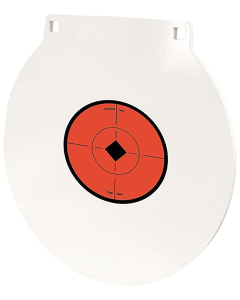 Birchwood Casey 10" Round Steel Target Black/Red/White