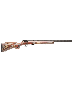 Savage 93R17 17 HMR Bolt 21" 5+1 Brown Wood Stock