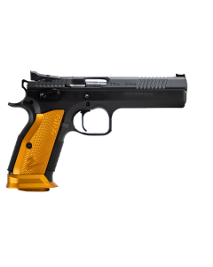 CZ TS2 40 SW 5.20" 17+1 Semi-Auto Pistol (Black/Orange) 91265