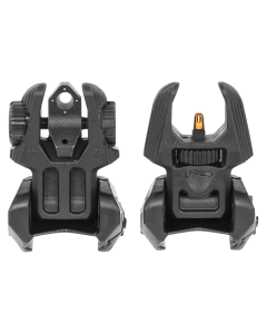 Meprolight USA FUBS Flip Up Sights Black AR Orange Green Tritium