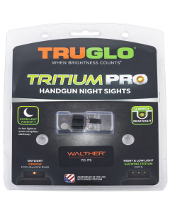 Truglo Tritium Pro Walther PPQ Handgun Sights Black Tritium