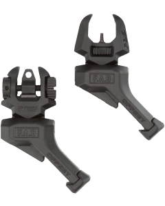 FAB Defense Offset Flip-Up Sights Black for AR-15